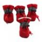 Preview: Pet Dogs Rain Snow Waterproof Booties Wasserdichte Gummi-Anti-Rutsch-Schuhe für kleine Hunde Welpen Winter