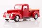 Preview: Motormax 1940 Ford Pickup Truck, rot, Druckgussmodell im Maßstab 1:24, neu in Box