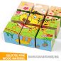 Preview: NKOO Holzpuzzles für Kleinkinder, Geschenke, Spielzeug für 1 2 3 Jahre alte Jungen Mädchen Baby Kleinkind Kind Lernen Pädagogisches 6 Tierform Puzzle Umweltfreundliches Kind Kind Montessori Stamm Reisespielzeug