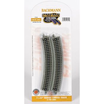 Bachmann Trains N Scale 11,25" Radius Curved Track Model Train Track – 6 Pack