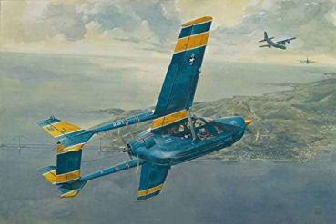 Roden 632 – O-2A Skymaster U.S. Navy Service 1967, Kunststoffmodell im Maßstab 1:32, 283 mm