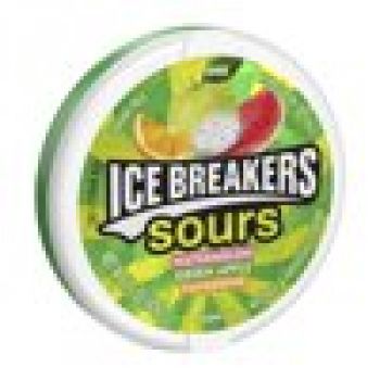 Ice Breakers Breat Mints, Sours Fruit, je ca. 42gTin (Pack of 8)