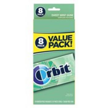 Orbit Gum, süße Minze, zuckerfrei, 14 Sticks (8er Pack)