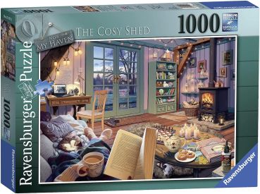 Ravensburger The Cozy Shed (1000-teilige Version von Cozy Retreat) Puzzle für Erwachsene – jedes Teil ist einzigartig, Softclick-Technologie bedeutet, dass die Teile passen...