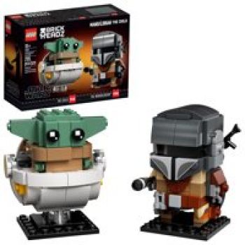 LEGO BrickHeadz Star Wars Der Mandalorianer und das Kind 75317 Cooles Star Wars Bauspielzeug zum Sammeln (295 Teile)