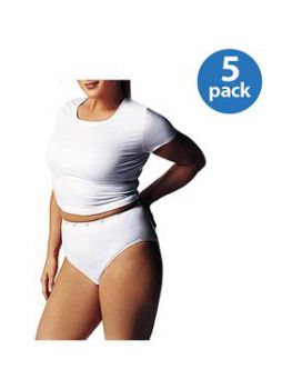 Just my Size:  Frauen Baumwolle Tagless Hi-Cut Höschen 5-Pack