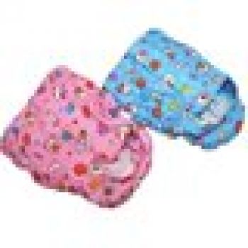 SET von 2 Farben Hund Katze Welpen WINDELN weiblich Mädchen für kleine Haustiere waschbar wiederverwendbar 100 % Baumwolle Gr. M (Taille 13 "- 16")
