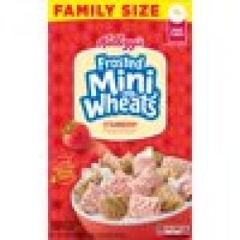 Kellogg's Frosted Mini-Wheats, Frühstücksflocken, Erdbeere, Familienpackung, ca. 650 g