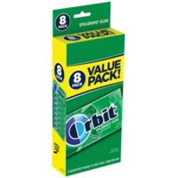 Orbit Gum, grüne Minze, zuckerfrei, 14 Sticks (8er Pack)