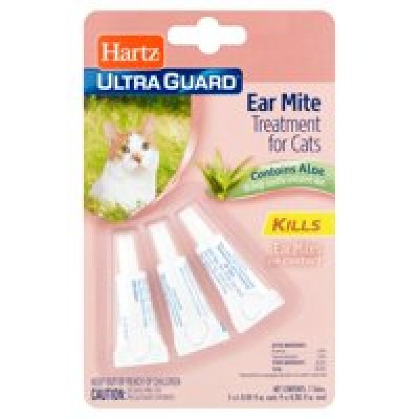 Hartz Ultra Guard Ohrmilbenbehandlung für Katzen, je ca. 2,86 ml fl oz, 3 stück