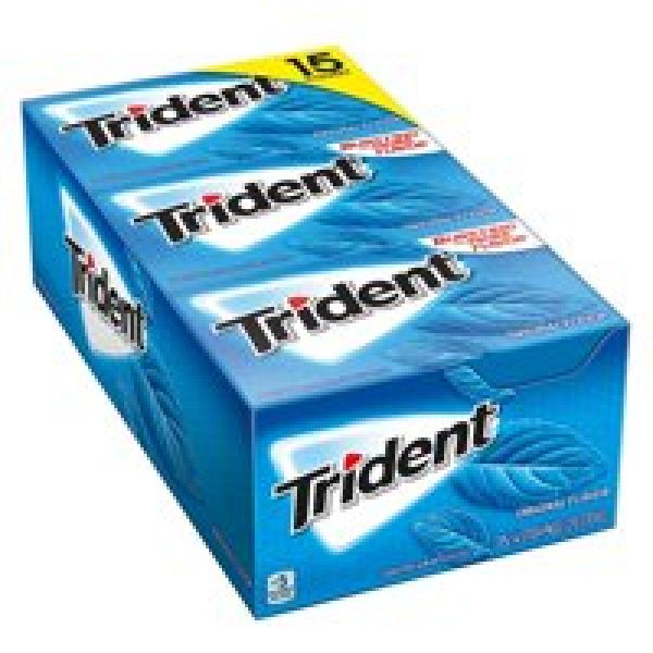 Tridentzuckerfreier Kaugummi, Original, 14 Sticks, 15 St.